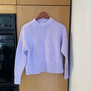 Periwinkle/Purple Cotton Crewneck Sweater